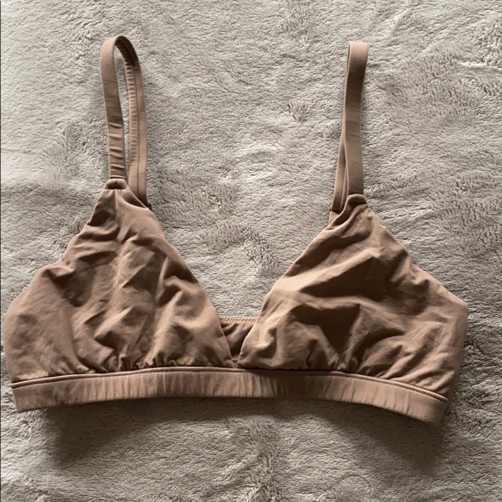 Skims Cotton triangle bralette